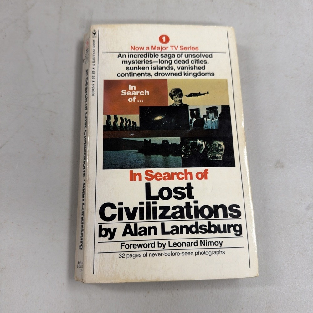 1976 In Search of Lost Civilizations Alan Landsburg Leonard Nimoy Bantam PB